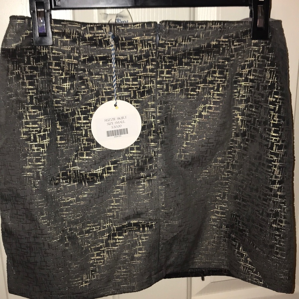 Gold & grey skirt